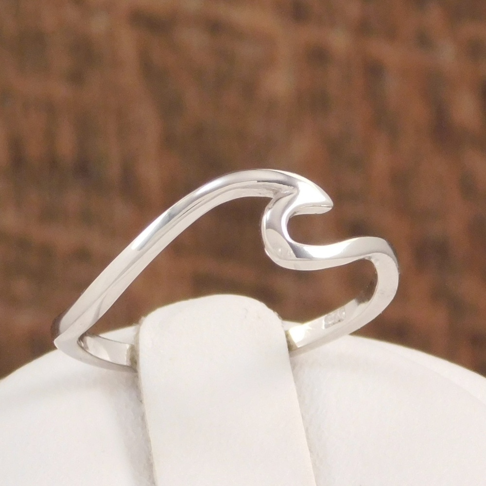 Sterling Silver Waves Ring